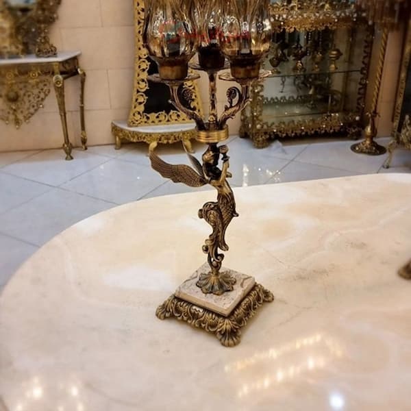 تصویر 2 از خرید و قیمت شمعدان برنزی مدل فرشته + فروش عمده