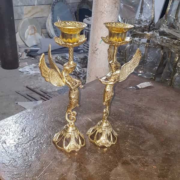 تصویر 3 از خرید و قیمت شمعدان برنزی مدل فرشته + فروش عمده