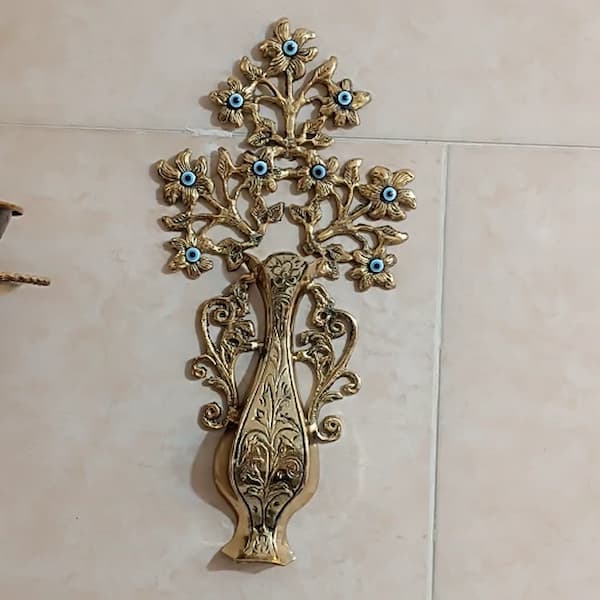تصویر 4 از قیمت گلدان دیواری برنزی + خرید باور نکردنی