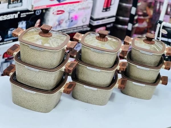 تصویر 3 از خرید و قیمت ماهیتابه دو دسته گرانیتی + فروش عمده
