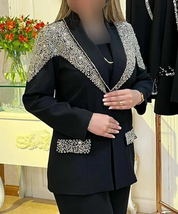 تصویر 5 از راهنمای خرید کت و شلوار زنانه نگین دار + قیمت عالی