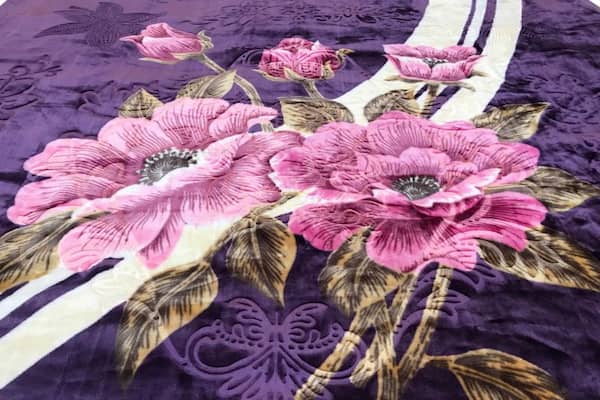 تصویر 1 از خرید پتو الماس گلدار + قیمت فروش استثنایی