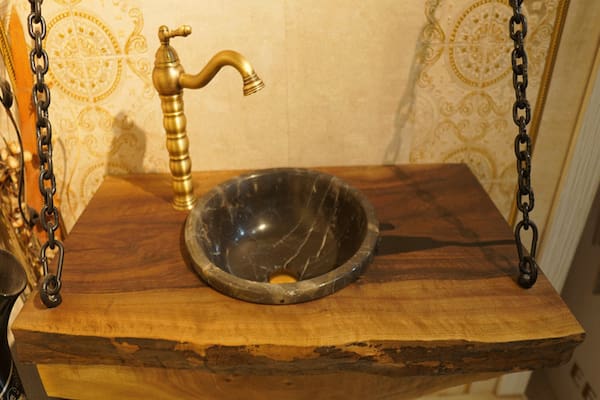 تصویر 1 از فروش روشویی چوبی سنگی + قیمت خرید باور نکردنی