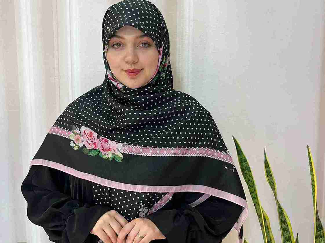 تصویر 1 از خرید و قیمت روسری نخی خال‌ خالی  + فروش عمده