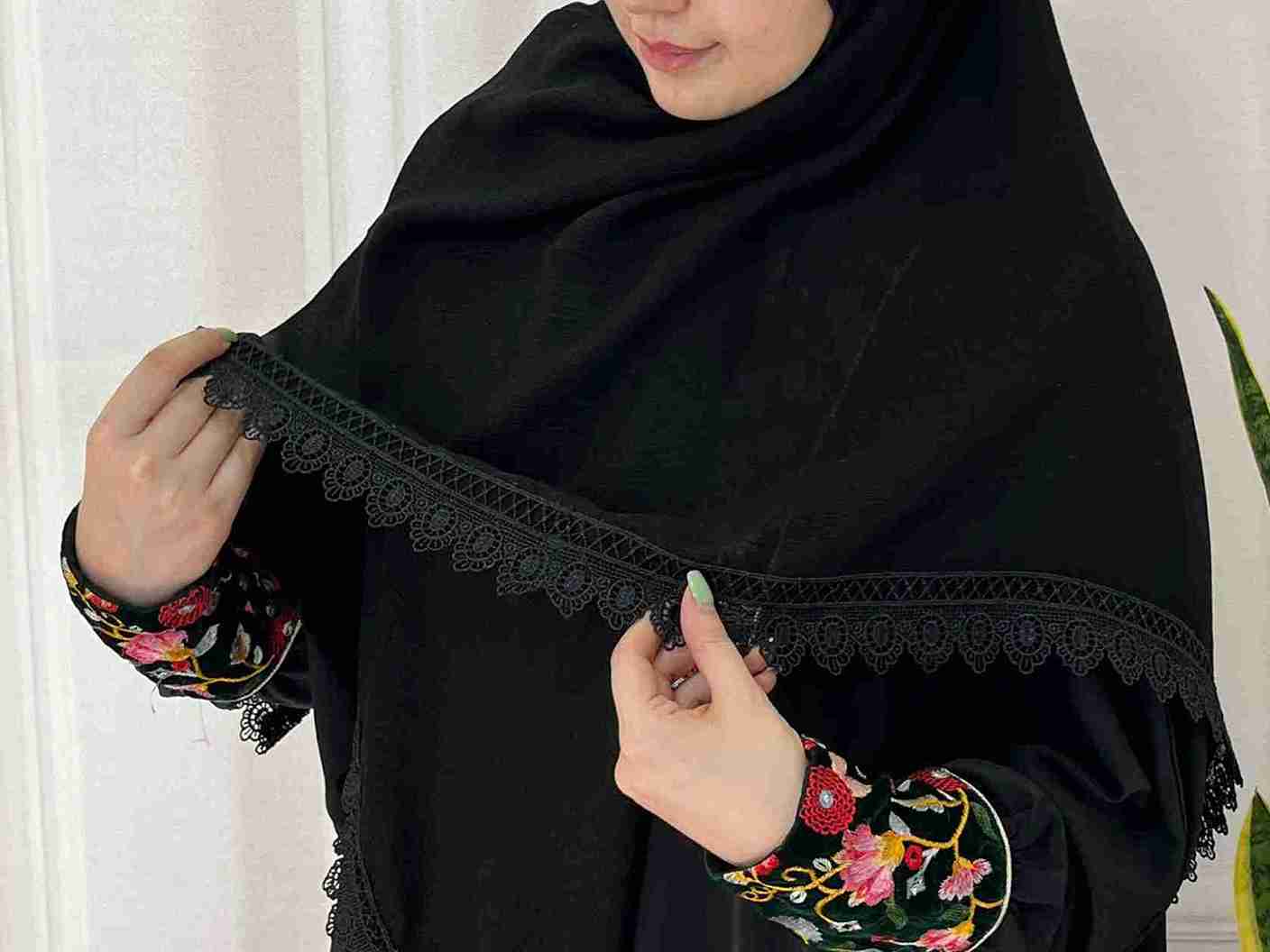 تصویر 1 از خرید روسری مشکی اربعین + قیمت عالی باکیفیت