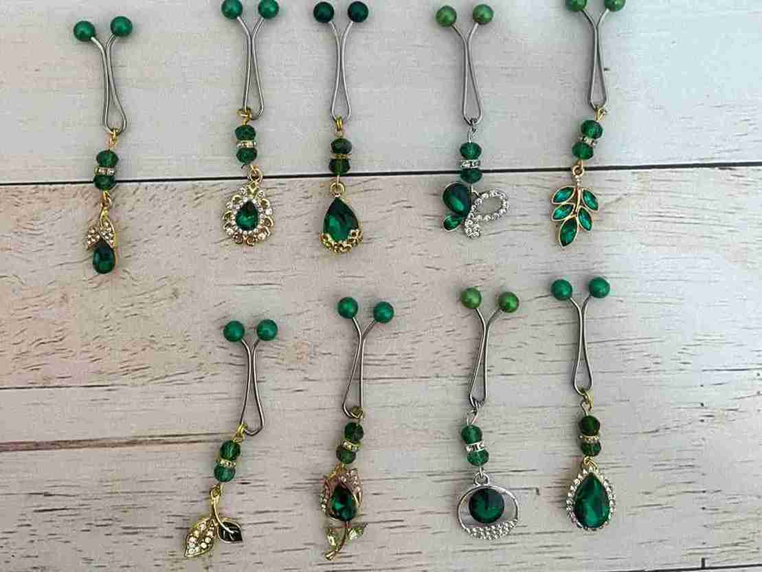 تصویر 5 از راهنمای خرید گیره روسری سبز + قیمت عالی