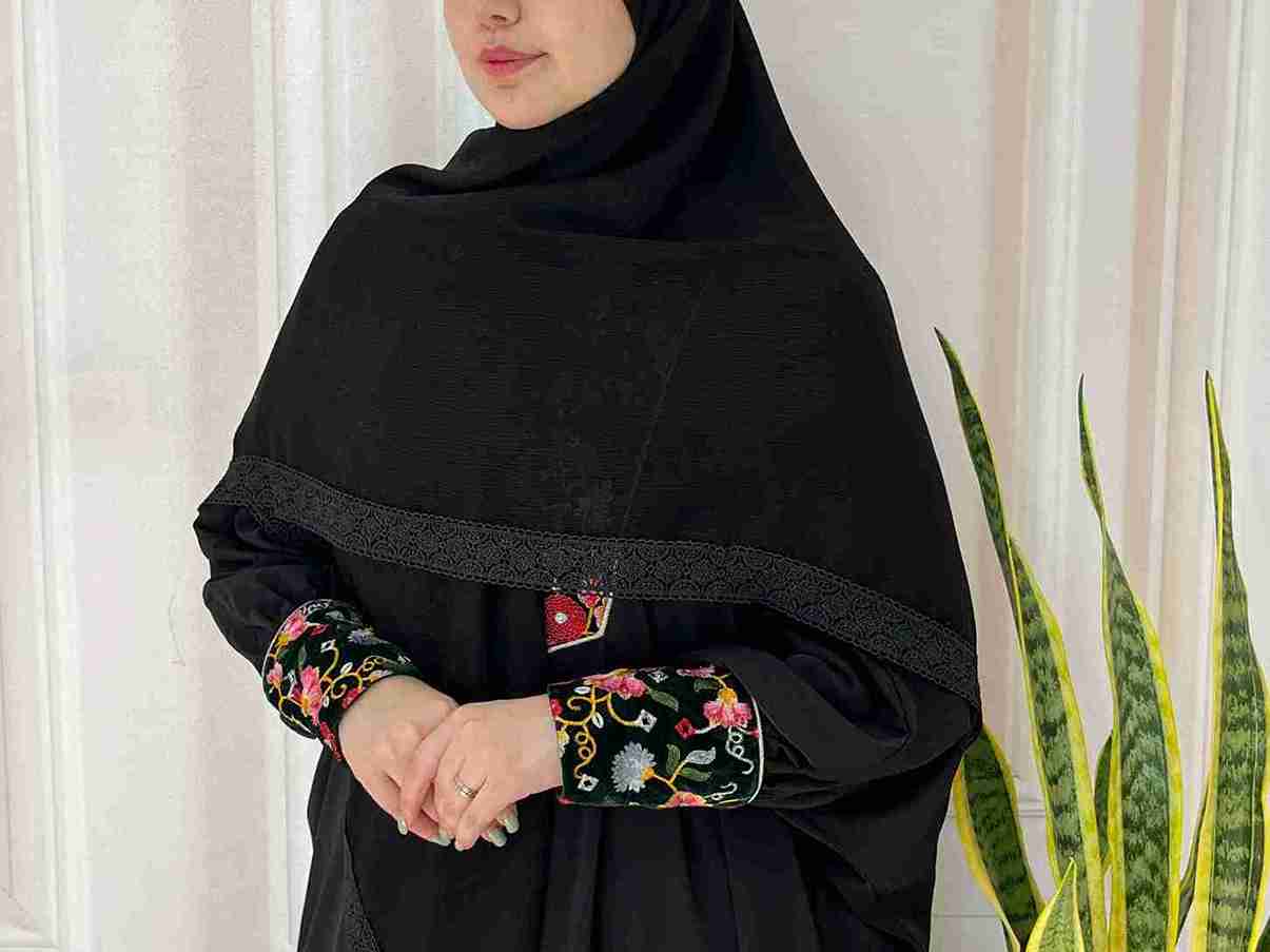 تصویر 1 از خرید و فروش روسری مشکی دور گیپور قواره ۱۴۰