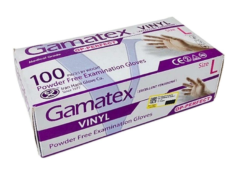 خرید دستکش وینیل گاماتکس حریر+ فروش ویژه