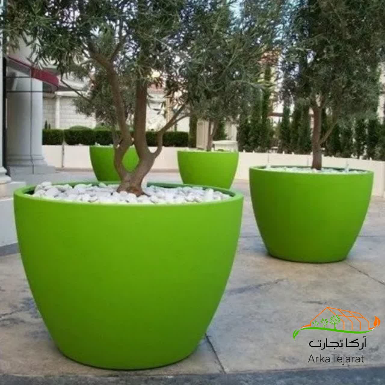 تصویر 3 از فروش گلدان پلاستیکی رنگی با قیمت استثنایی
