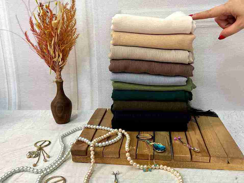 تصویر 3 از خرید و قیمت روسری نخ کریشه درختی + فروش عمده