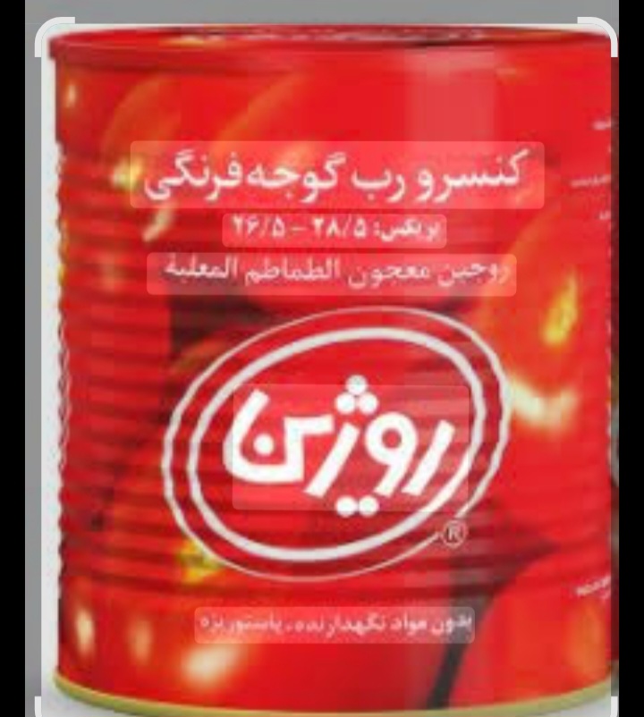خرید رب گوجه ۸۰۰ گرمی روژین