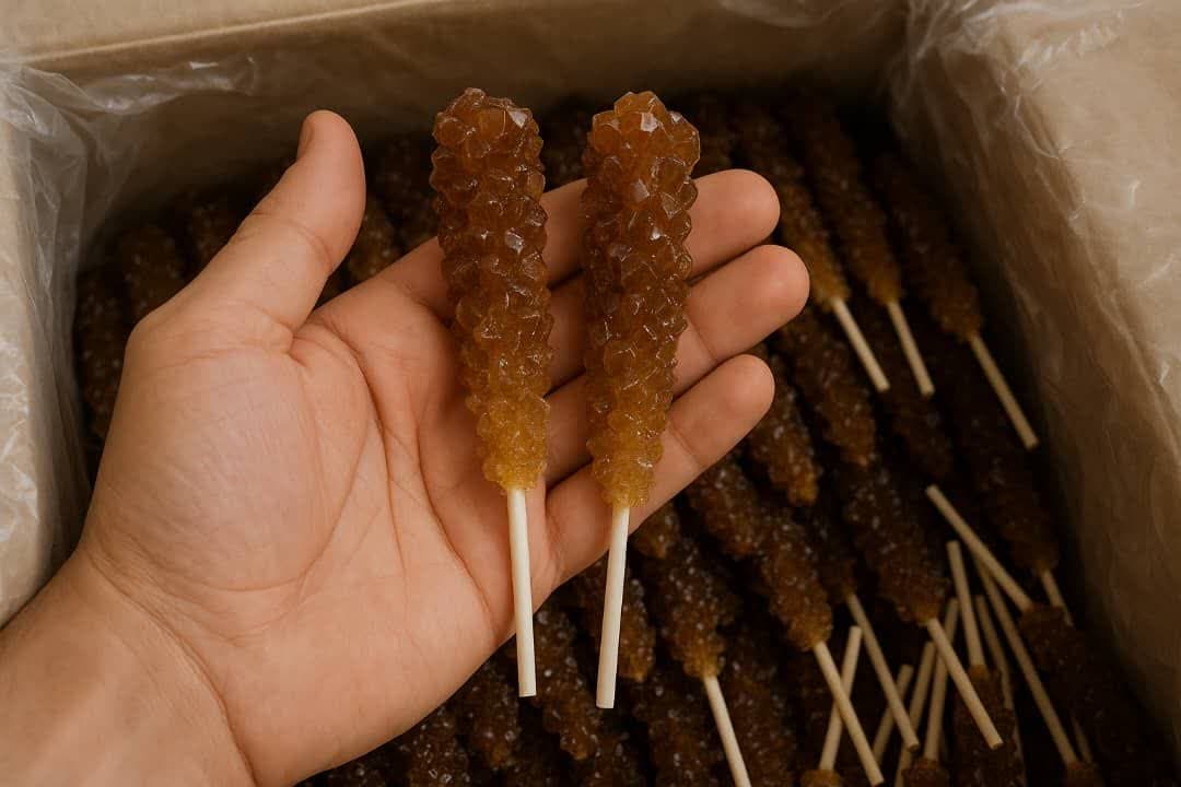 تصویر 3 از قیمت نبات قهوه ای چوبی فله ای
