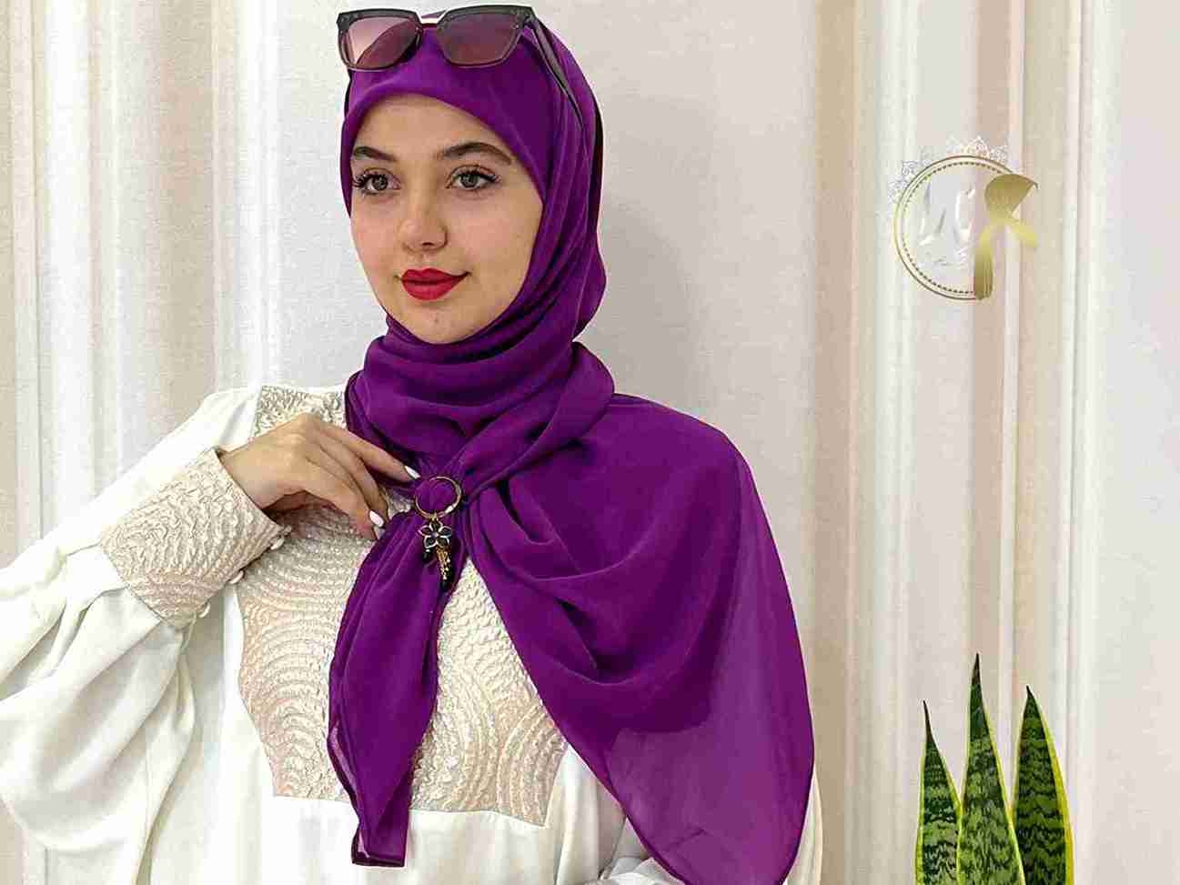 تصویر 3 از فروش روسری کرپ حریر + قیمت خرید به صرفه