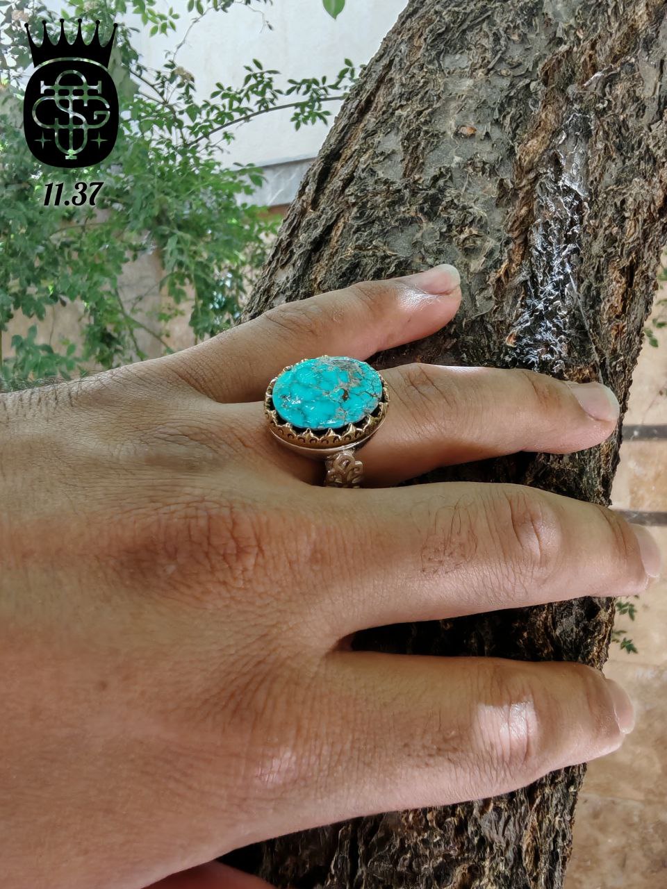 تصویر 3 از خرید انگشتر فیروزه نقره مردانه