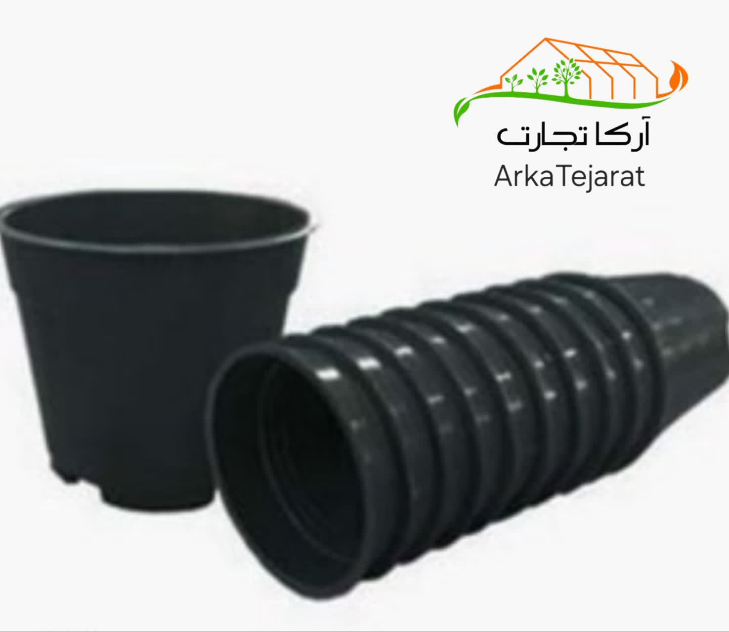 تصویر 1 از فروش گلدان پلاستیکی رنگی و مشکی به قیمت عمده و بدون واسطه