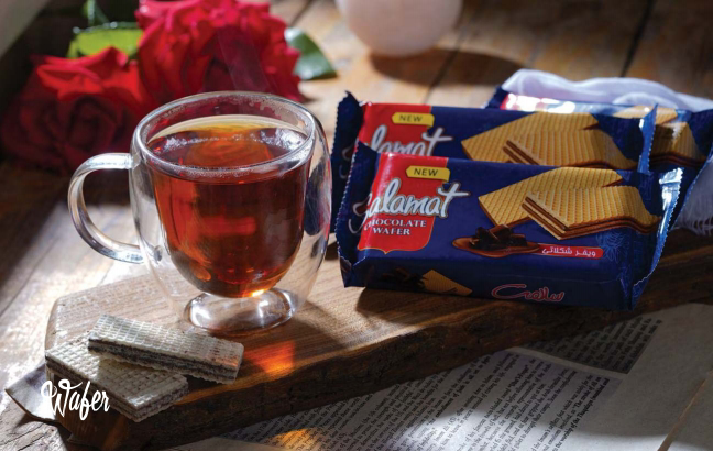 تصویر 1 از فروش عمده ویفر توت فرنگی ۴۰ گرمی