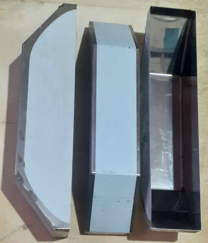 ساخت  کاور استیل خش دار + روکش دار