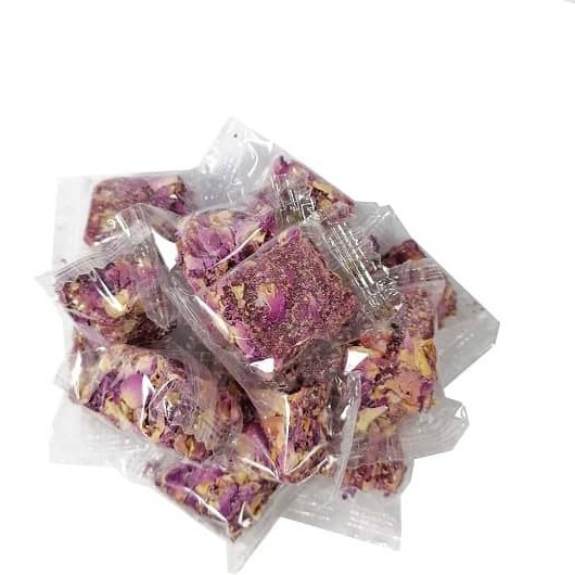تصویر 1 از خرید عمده لوکوم گل محمدی + طعمی سنتی با بسته‌ بندی صادراتی