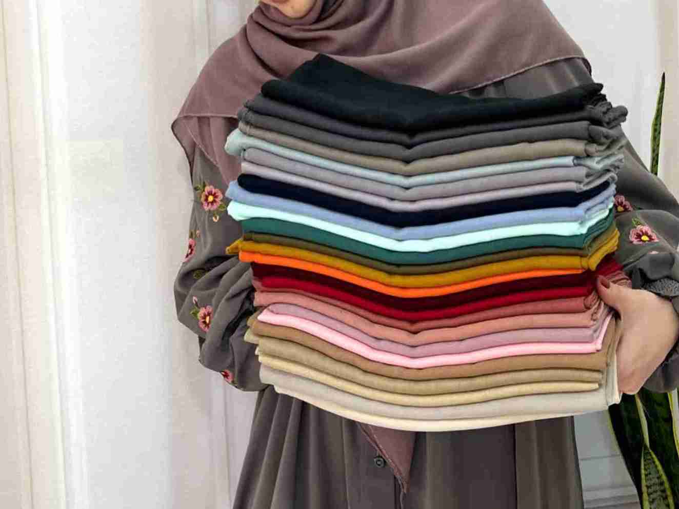 تصویر 4 از خرید و قیمت روسری نخی تک رنگ + فروش عمده