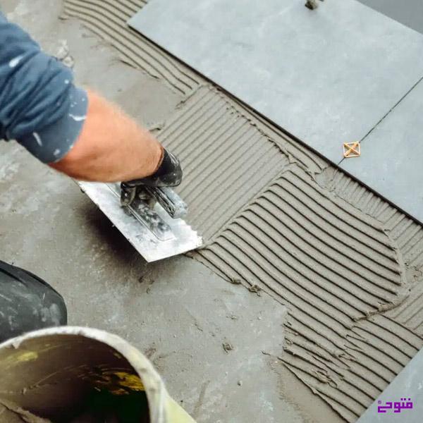 تصویر 5 از چسب کاشی پودری پرسلانی مخصوص محیط‌های مرطوب + خرید استثنایی