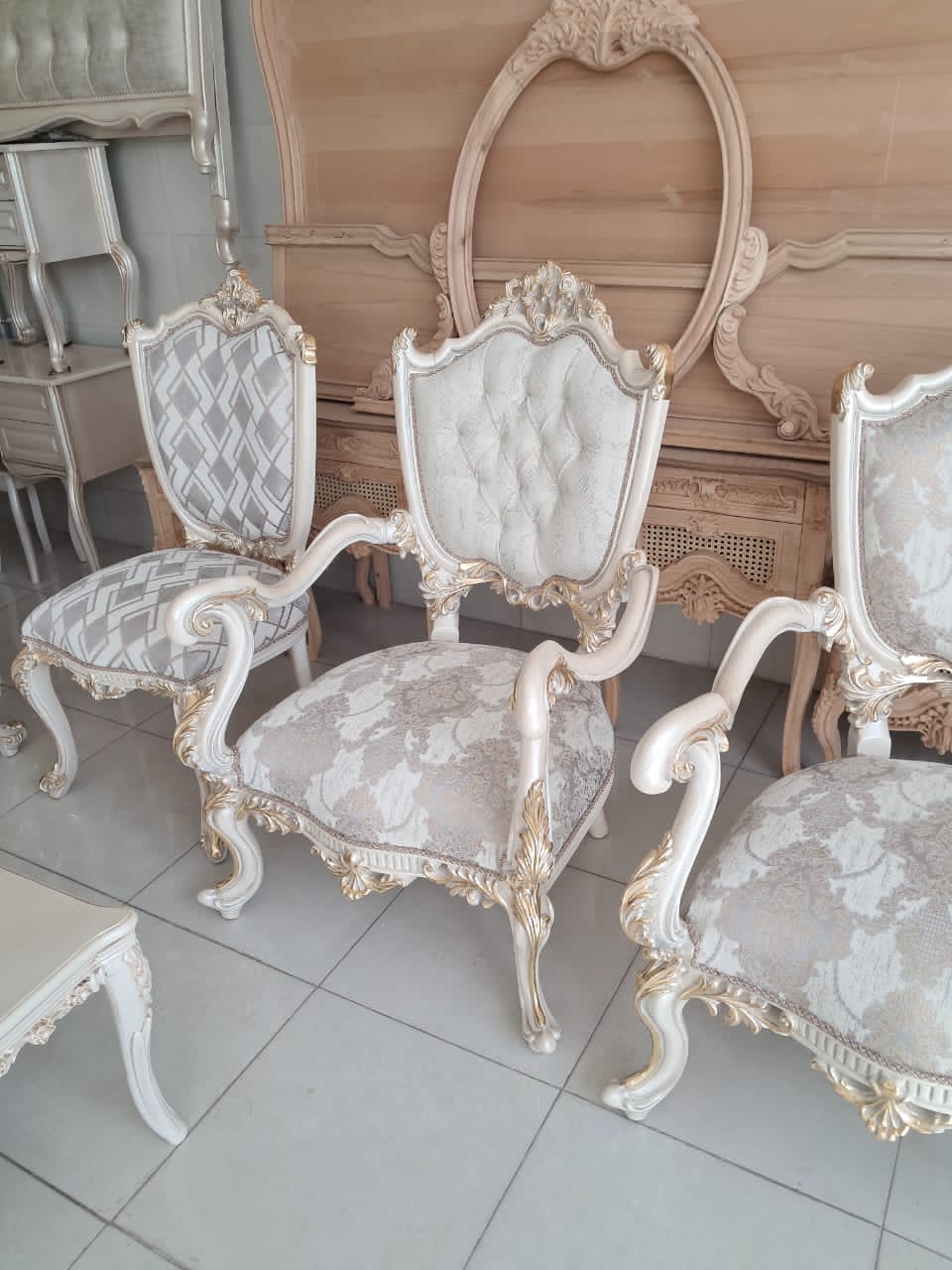تصویر 1 از مبلمان دسته چوبی منبط کاری زیبا