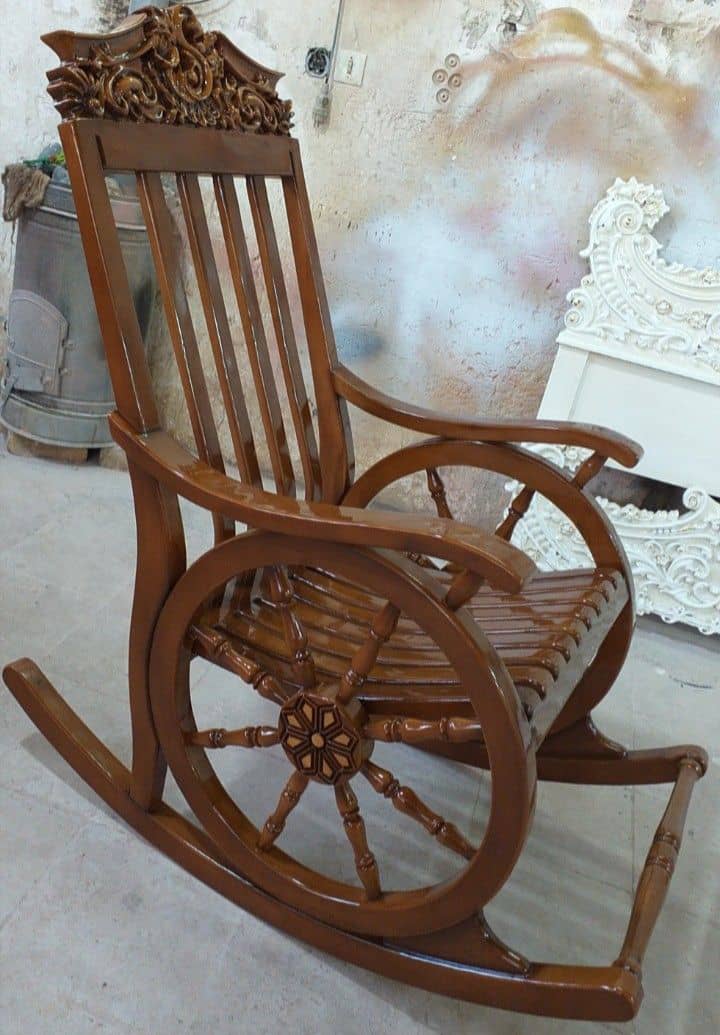 تصویر 2 از قیمت صندلی راکی هم ساده وهم منبط کاری شده