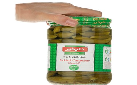 قیمت خرید خیارشور کنسروی دلپذیر + با فروش عمده