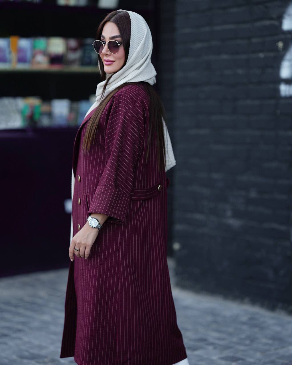 تصویر 1 از قیمت کت بلند یقه انگلیسی، چهار دکمه
