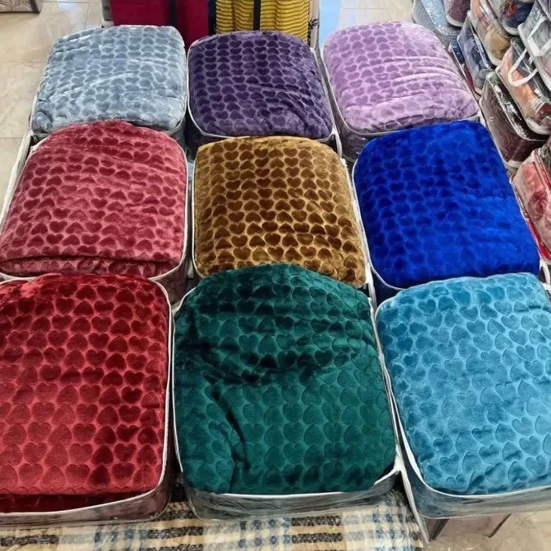 تصویر 1 از فروش عمده پتو نگین الوان دو نفره درجه یک