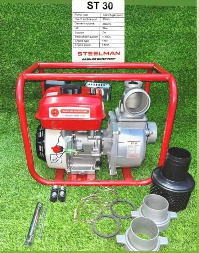 خرید موتور پمپ آب بنزینی ۳ اینچ استیلمن مدل ST-30