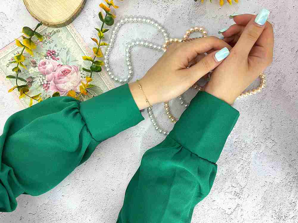 تصویر 5 از قیمت ساق دست زنانه حریر با کیفیت ارزان + خرید عمده