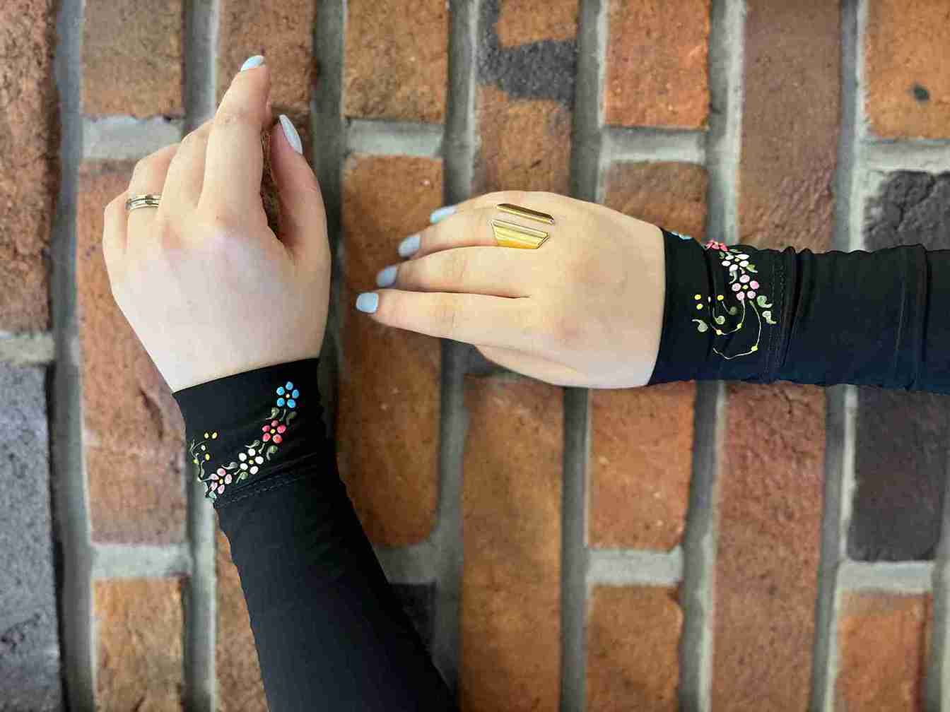 تصویر 3 از خرید و فروش ساق دست گلدوزی شده + قیمت فروش عمده