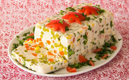 تصویر 2 از قیمت خرید کنسرو سالاد الویه خوش طعم 500 گرمی درجه یک بسته 12 عددی + فروش ویژه