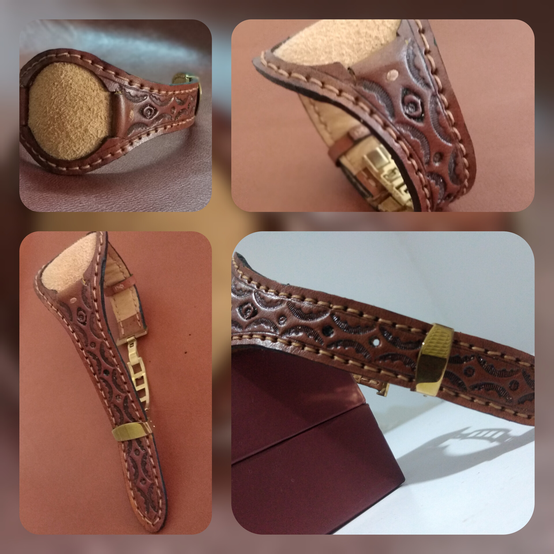 تصویر 1 از بند ساعت چرم طبیعی مدل پورشه + خريد تک و عمده