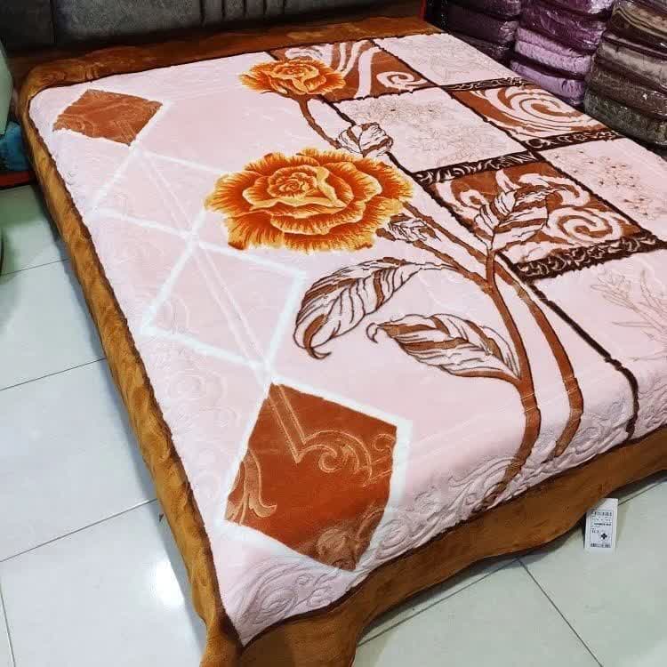 تصویر 1 از قیمت خرید پتو عمده گلبافت یک نفره گلدار