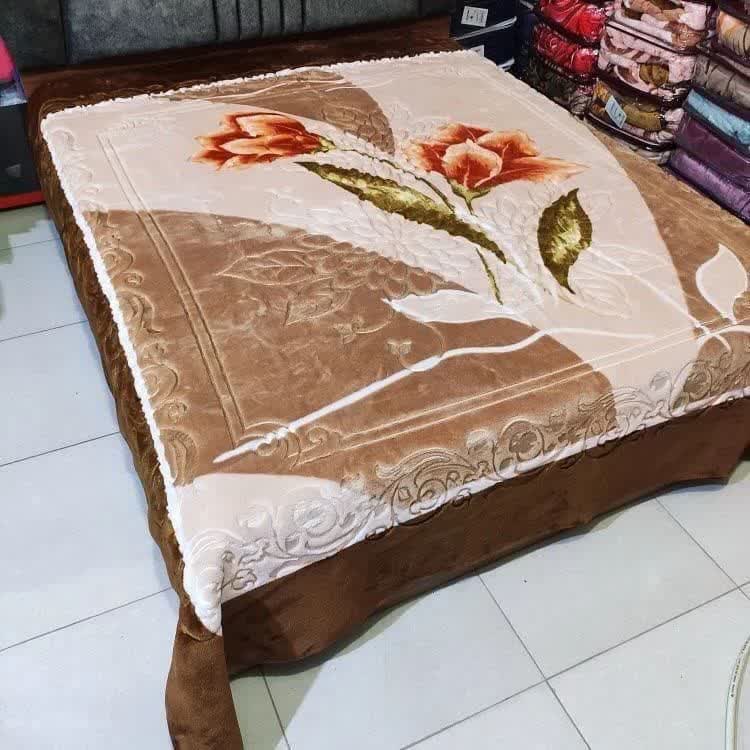 تصویر 5 از قیمت خرید پتو عمده گلبافت یک نفره گلدار