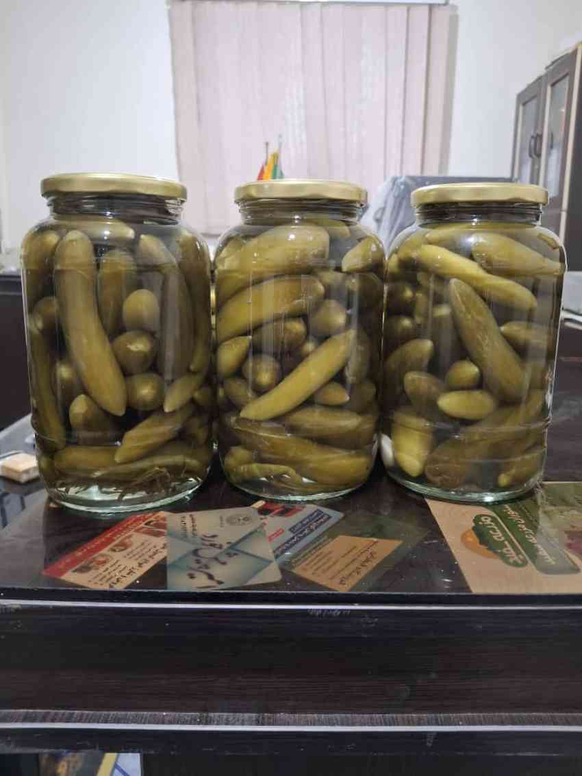 خیارشور ممتاز شیشه‌ای ۷۵۰ گرمی مناسب