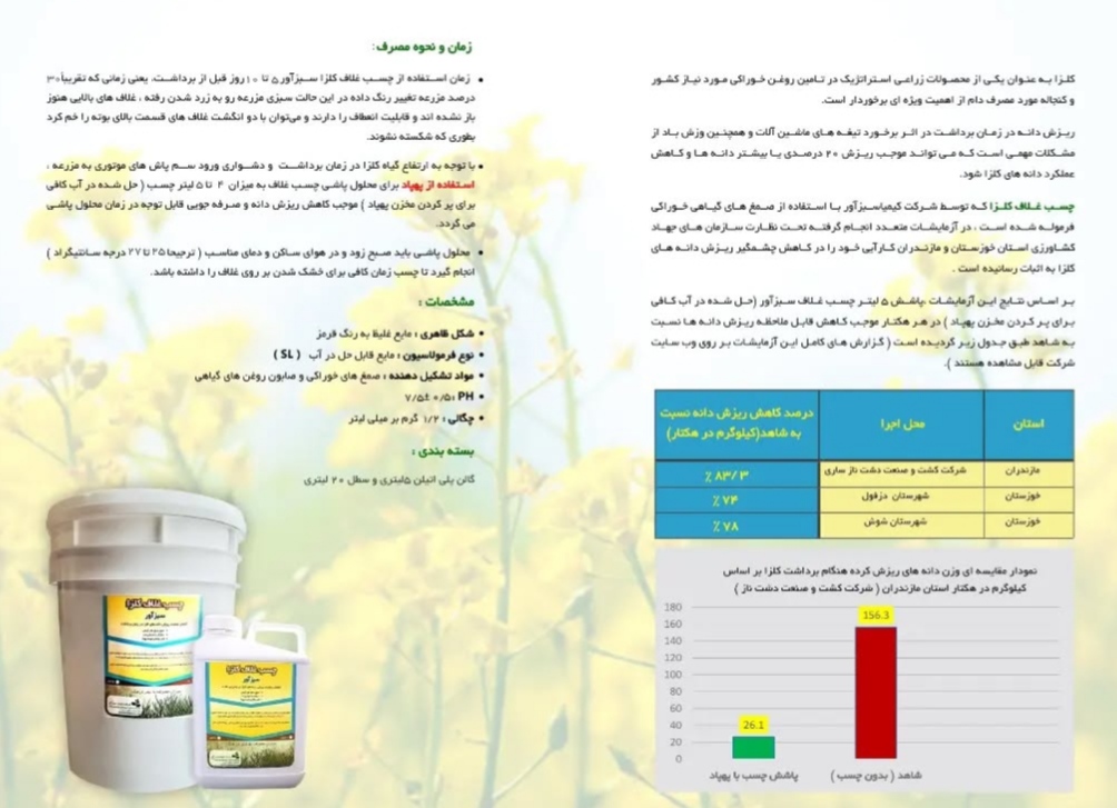تصویر 1 از خرید مستقیم چسب غلاف کلزا + تولید کننده