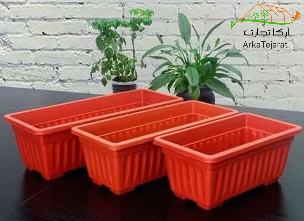 تصویر 4 از قیمت انواع گلدان مستطیلی رنگی + فروش عمده و ارزان