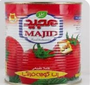 تصویر 2 از رب گوجه‌ فرنگی مجید خوش طعم و دلپذیر + باکس 12 عددی