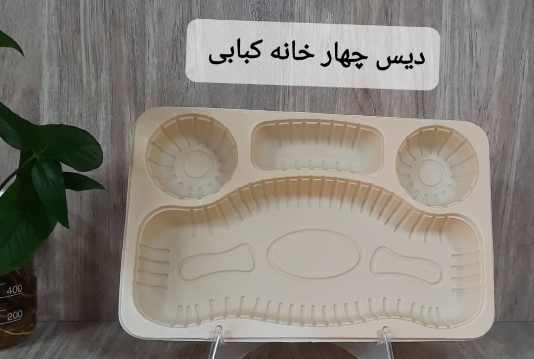 تصویر 7 از دیس یکبار مصرف سه خانه گیاهی قیمت