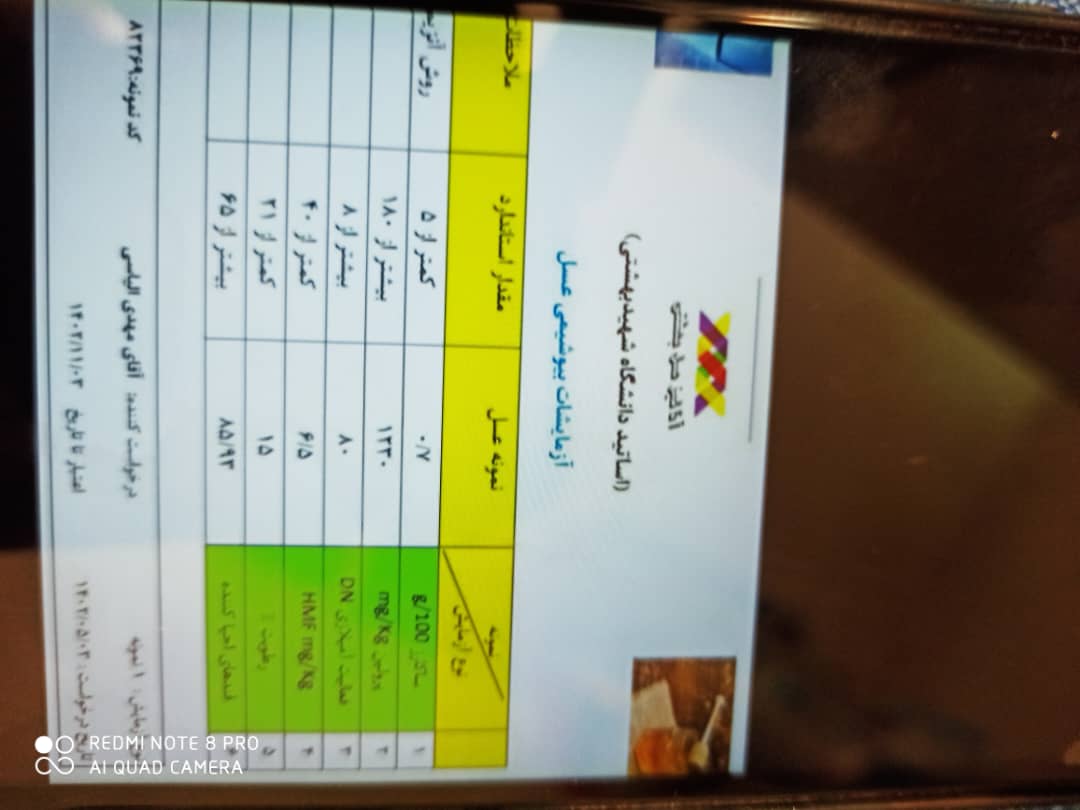 تصویر 2 از عسل ارگانیک آویشن کوهی کردستان