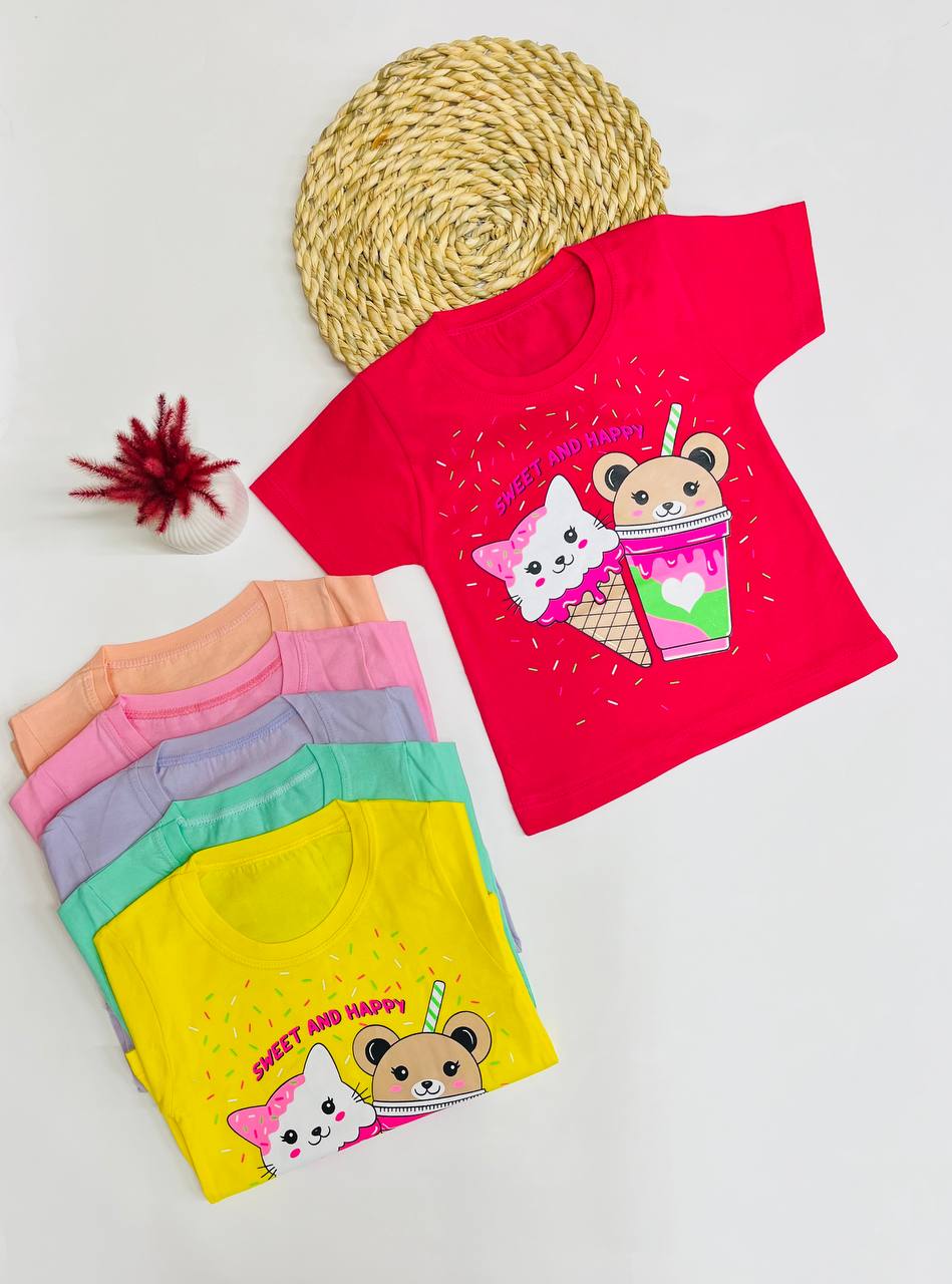 تصویر 1 از فروش تیشرت ویژه دخترانه + قیمت به صرفه