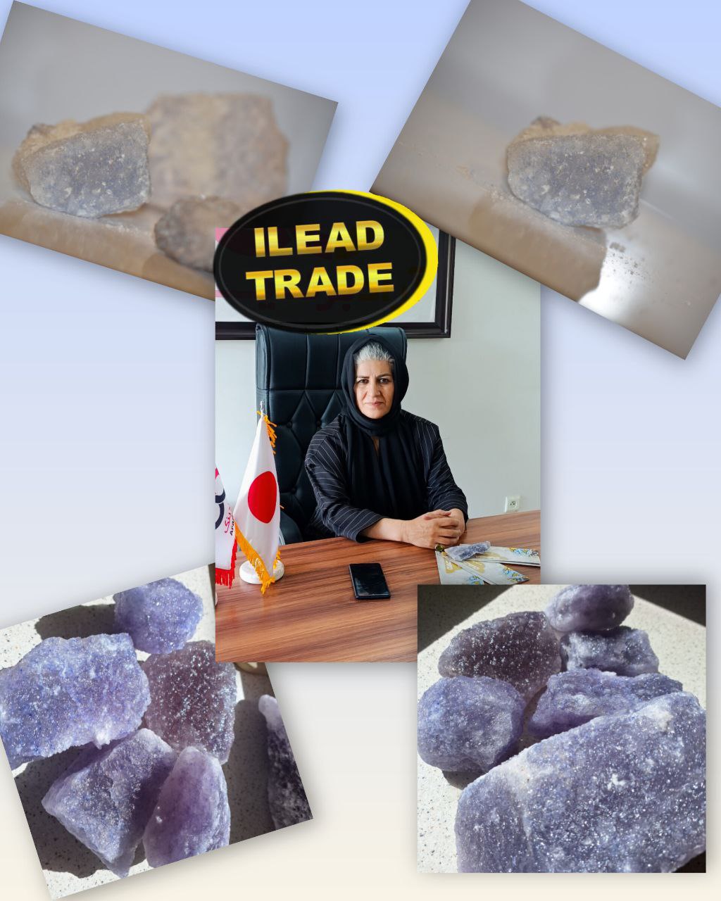 تصویر 2 از سنگ نمک آبی سمنان خرید فروش عمده خالص مستقیم