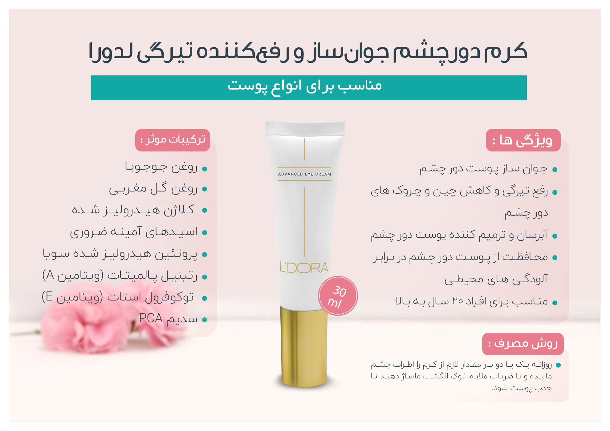 تصویر 1 از فروش کرم دور چشم + با بهترین کیفیت بازار