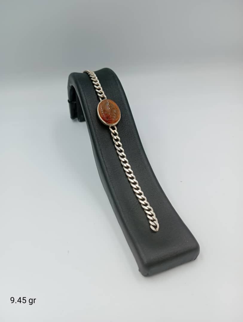تصویر 2 از خرید دستبند مردانه نقره نگین اصلی