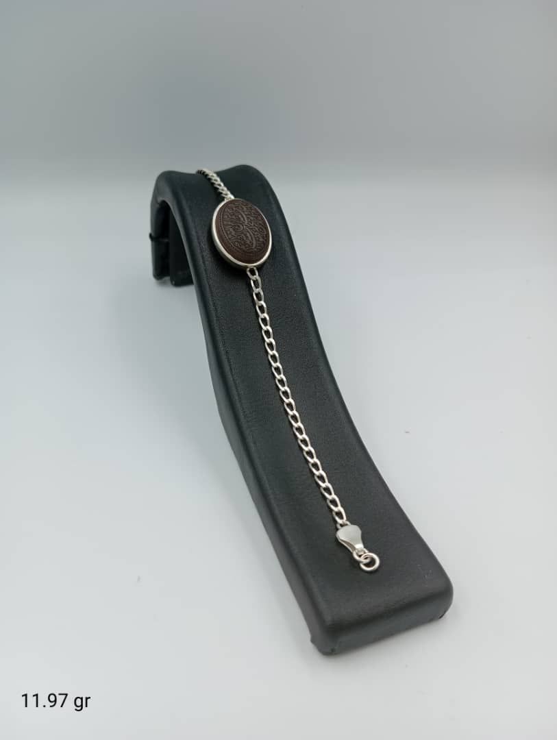 تصویر 4 از خرید دستبند مردانه نقره نگین اصلی