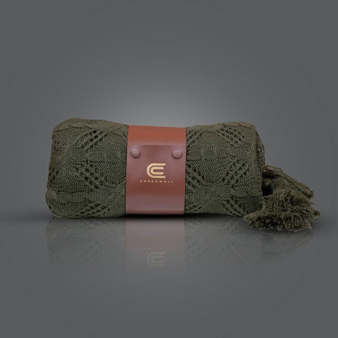 تصویر 2 از خرید ارزان و آسان شال مبل بافتنی