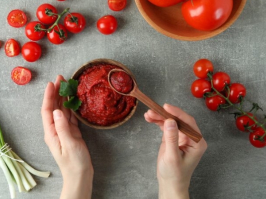 تصویر 3 از فروش رب گوجه‌ فرنگی نیم کیلویی + با ارزان ترین قیمت