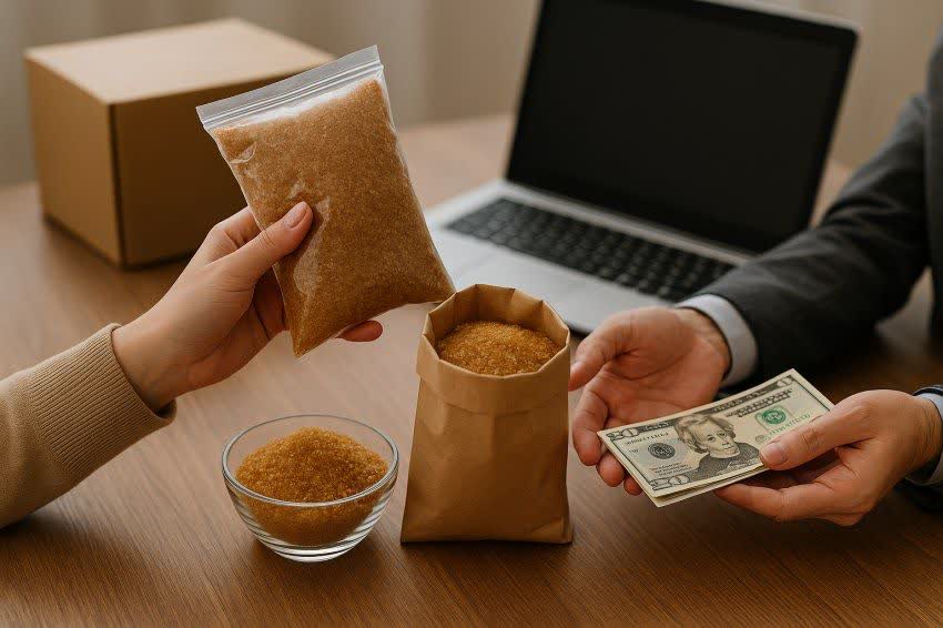 تصویر 1 از سفارش اینترنتی شکر قهوه ای خشک با کیفیت + خرید